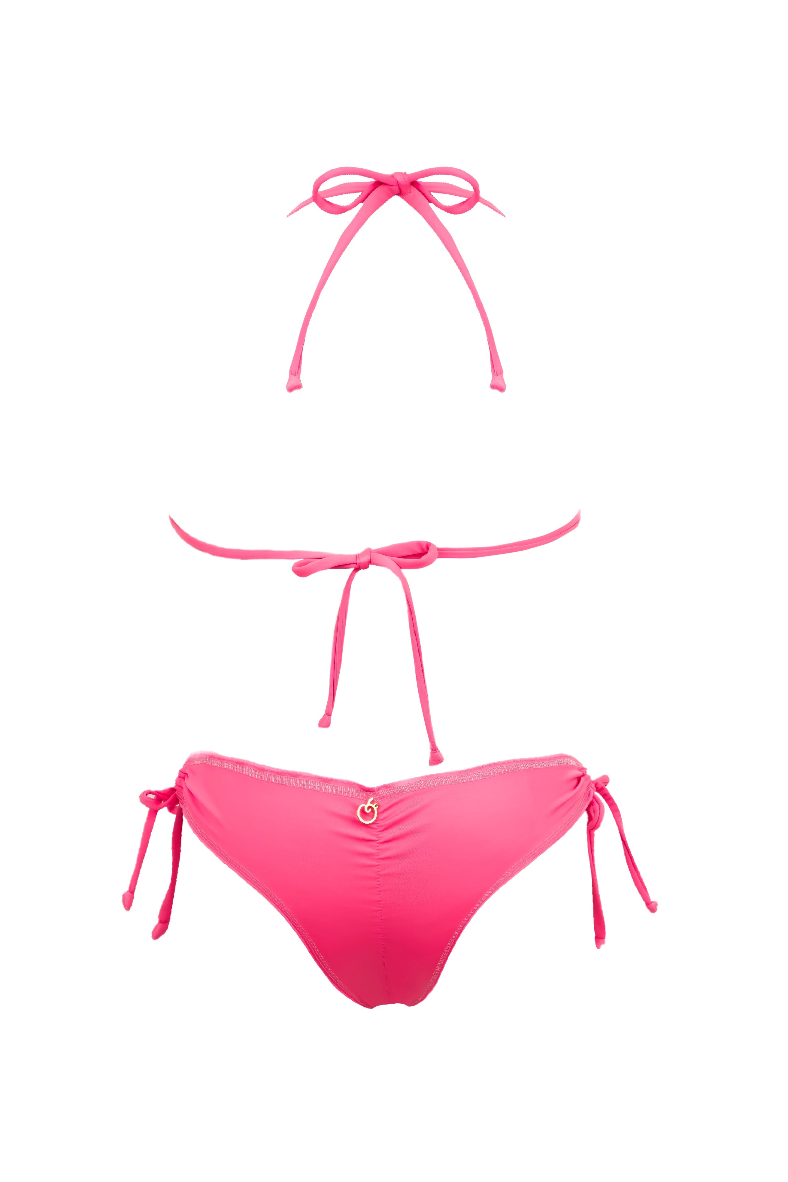 BIKINI CEREZO DOS PIEZAS ROSADO - TRASERO