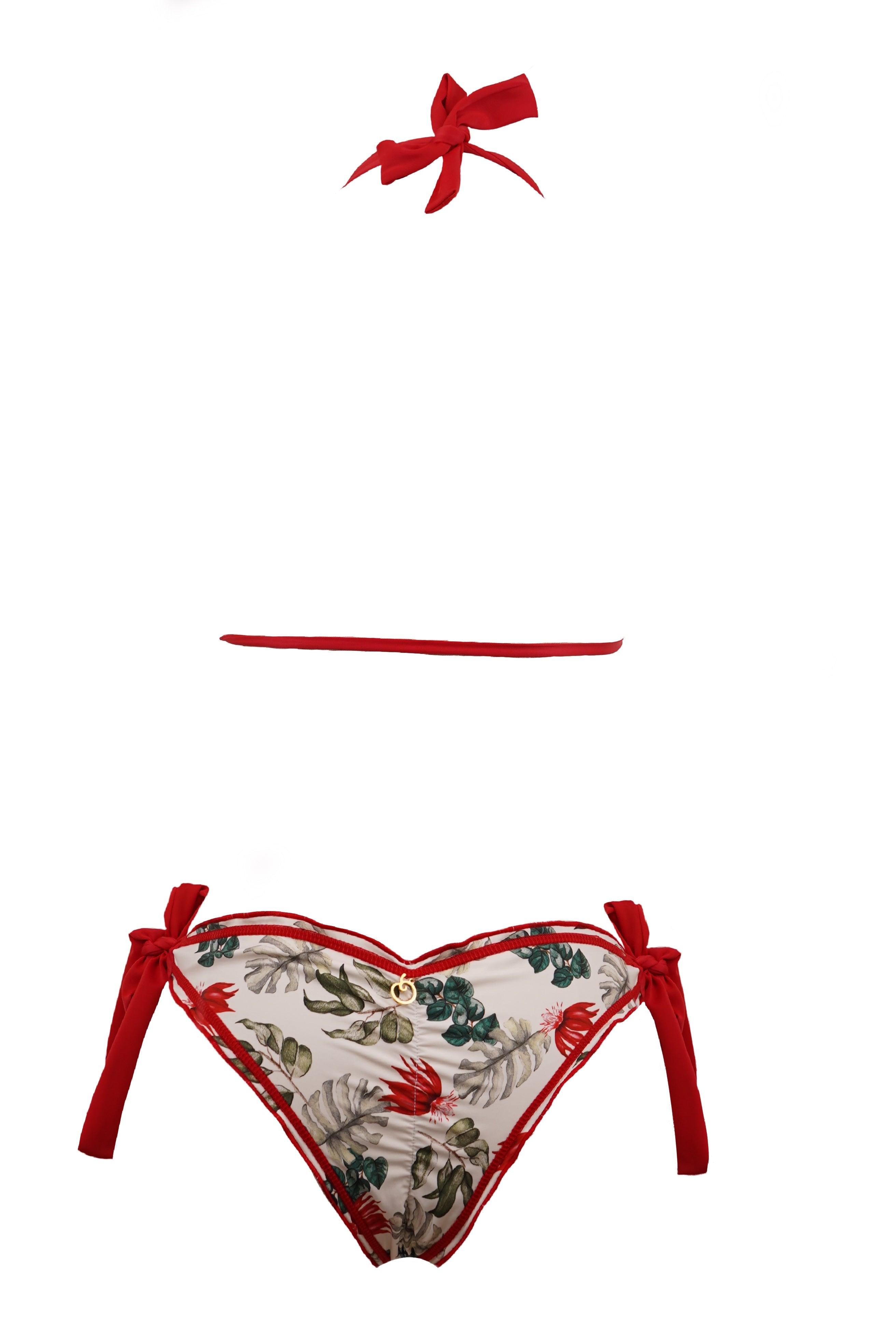 BIKINI DOS PIEZAS AMAPOLA ROJO - TRASERO