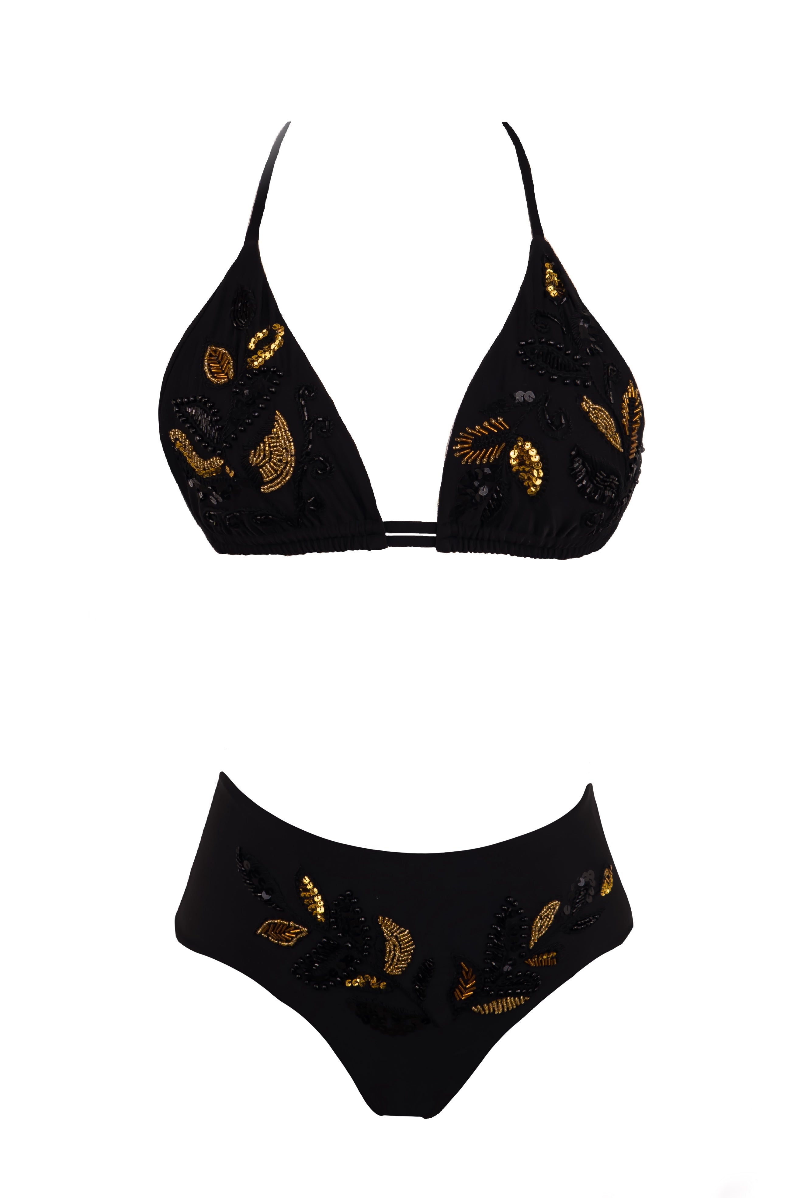 BIKINI MALVA TIRO ALTO BORDADO - FRONTAL