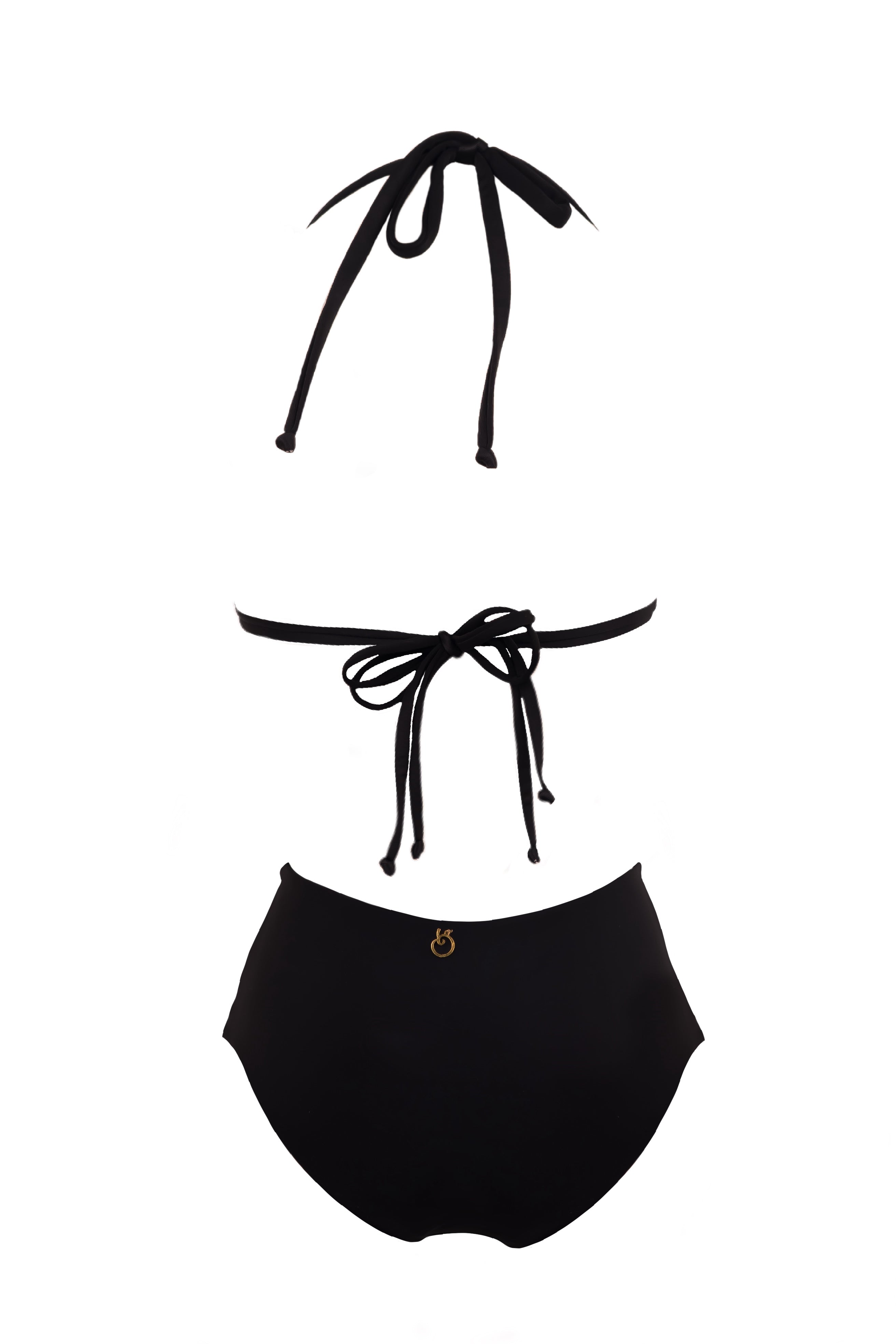BIKINI MALVA TIRO ALTO BORDADO - TRASERO