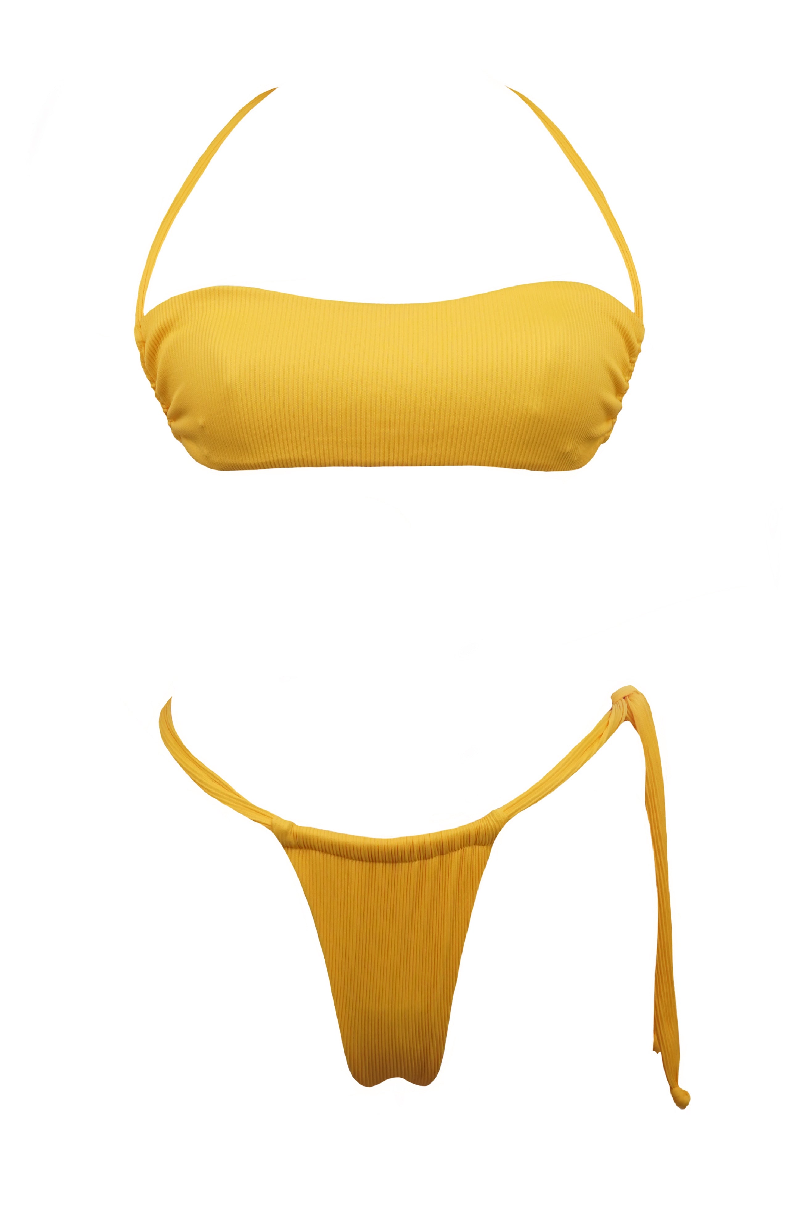 BIKINI PEONIA DOS PIEZAS - AMARILLO