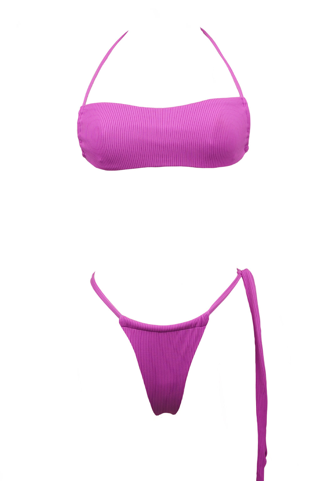 BIKINI PEONIA DOS PIEZAS - MORADO