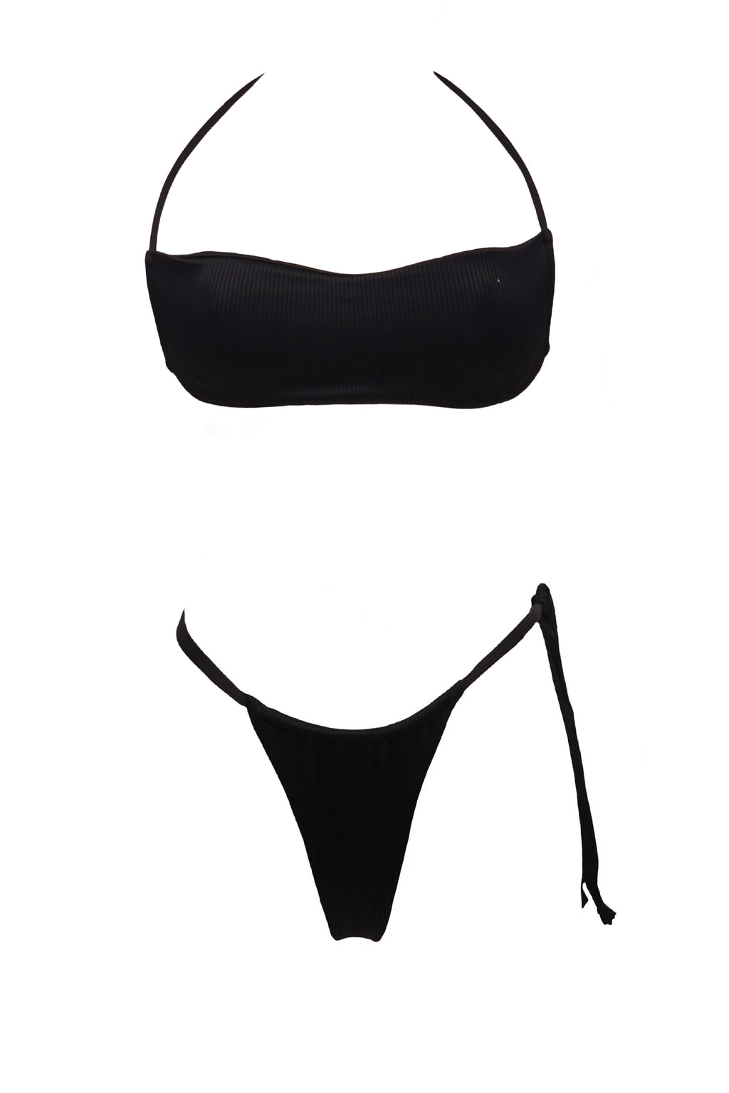 BIKINI PEONIA DOS PIEZAS - NEGRO