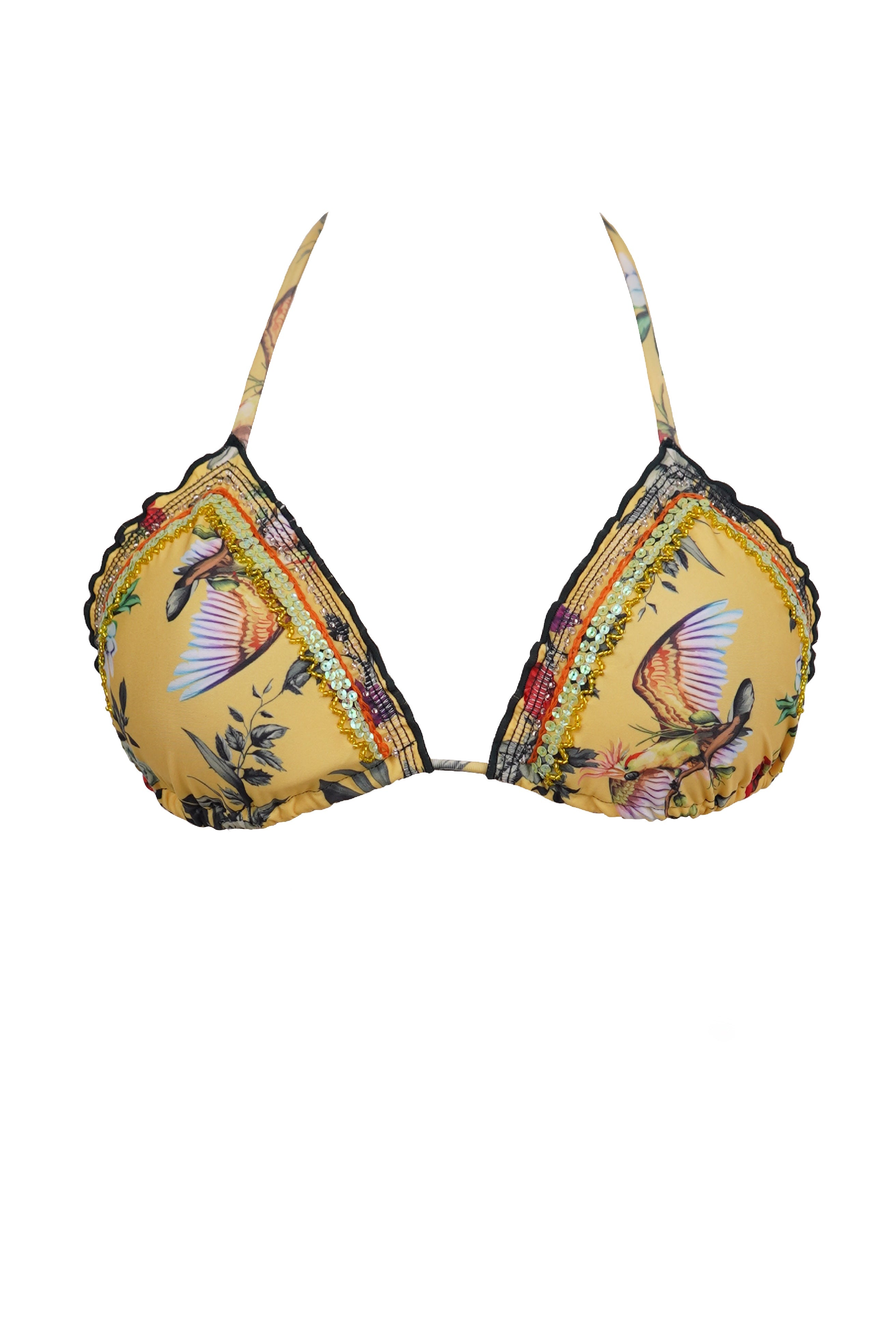 BRASIER GIRASOL AMARILLO BORDADO